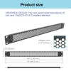 Picture of Jingchengmei 1U Perforated Rack Mount Blank Panel - Steel 1U Spacer Panel for 19-Inch Network Cabinet or Server Rack Black