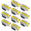 Picture of abcGoodefg 9 Pin RS-232 DB9 Male to Male Female to Female Serial Cable Gender Changer Coupler Adapter (10 PACK, DB9 Male to Male)