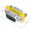 Picture of abcGoodefg 9 Pin RS-232 DB9 Male to Male Female to Female Serial Cable Gender Changer Coupler Adapter (10 PACK, DB9 Male to Male)