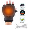 Picture of SEADEAR USB Heating Gloves Winter Half Fingers Heated Gloves Computer Usb Heating Gloves Unisex Mitten Winter Hands Warm Laptop Gloves - Washable