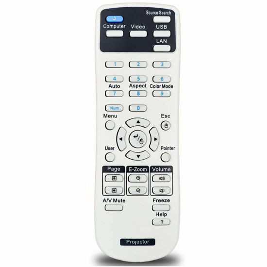 Picture of Replacement Projector Remote Control for Epson H569A H571A H573A H576A H577A H550A H550F H551A H551F H552A