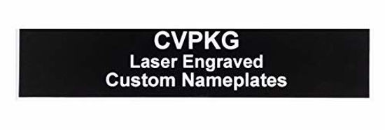 Picture of Custom Laser Engraved Pelican Rifle Case Nameplate (3 Text Lines, Black)