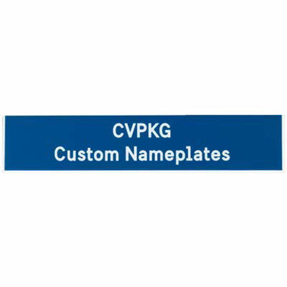 Picture of Custom Laser Engraved Pelican 1560 Nameplate (2 Text Lines, Blue)