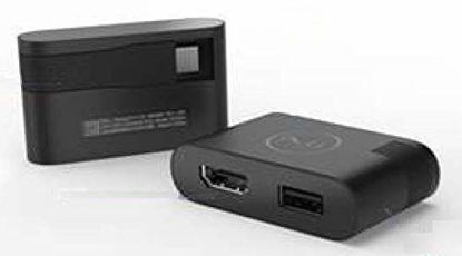 Picture of Dell DA20 USB Type-C to HDMI/USB Type-A Adapter Drop in The Box Component for: XPS 15-9500 Laptop XPS 17-9700 Laptop, Precision 5550 Mobile Workstation, Precision 5750 Mobile Workstation