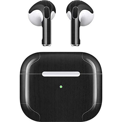 Picture of Skinit Decal Audio Skin Compatible with Apple AirPods (3rd Gen, 2021) - Skinit Originally Designed Ebony Wood Design