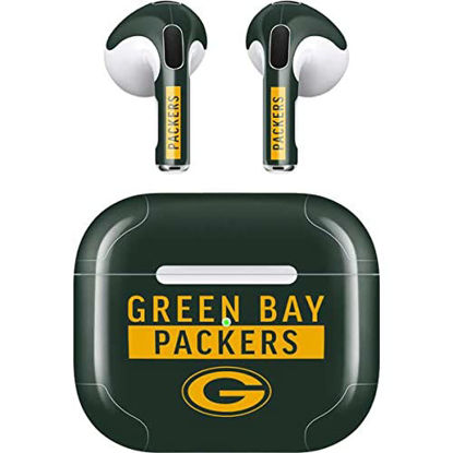 Picture of Skinit Decal Audio Skin Compatible with Apple AirPods (3rd Gen, 2021) - Officially Licensed NFL Green Bay Packers Green Performance Series Design