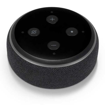 Picture of Skinit Decal Audio Skin Compatible with Amazon Echo Dot 3 - Officially Licensed Midnight Black Design