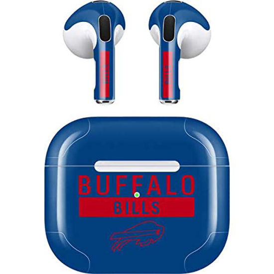 Picture of Skinit Decal Audio Skin Compatible with Apple AirPods (3rd Gen, 2021) - Officially Licensed NFL Buffalo Bills Blue Performance Series Design