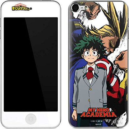 Picture of Skinit Decal MP3 Player Skin Compatible with iPod Touch (6th Gen 2015) - Officially Licensed Funimation All Might and Deku Design