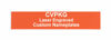 Picture of Custom Laser Engraved Pelican 1560 Nameplate (3 Text Lines, Orange)