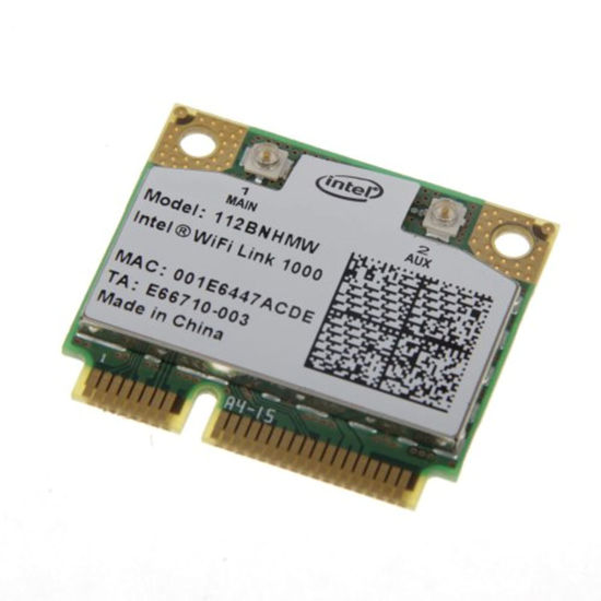 Picture of Intel WiFi Link 1000 Mini PCI Express Wireless-N Card 802.11b/g/n 2.4 GHz 112BNHMW 300Mbps