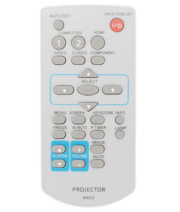 Picture of MXCZ Replace Remote Control Compatible with Panasonic Projecter PT-VX41 PT-VX41EA PT-LX26HU PT-LX30HU PT-LW25HU PT-LX22U PT-LX26 PT-VX400 PT-VX400U PT-VW431D PT-VW435N PT-VW430 PT-VX505N PT-VX500