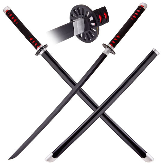 Picture of Tainehs Bamboo Demon Slayer Cosplay Prop, About 41 inches, Hashira Pillars & Protagonist Katana for Cosplay Purpose, Anime Original Texture Tanjirou