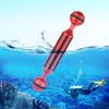 Picture of PULUZ 5" / 12.7cm D20.8mm Dual Balls Carbon Fiber Underwater Float Arm for Video Light/Strobe mounting (Black)