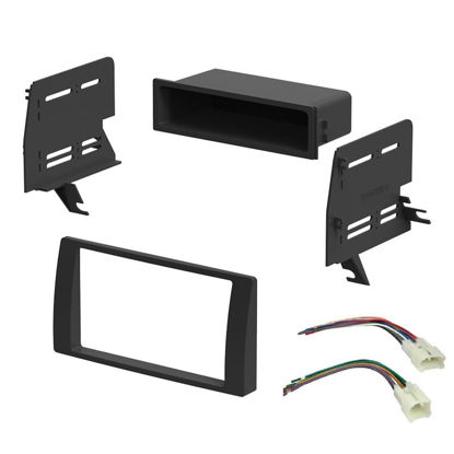 Picture of Double DIN Car Stereo Radio Installation Dash Kit for 2002 2003 2004 2005 2006 Toyota Camry (Without NAV) (Dash Kit + Wiring Harness)