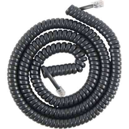 Picture of RiteAV - 50ft Phone Modular Telephone LINE Coil HANDSET Cord Black