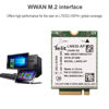 Picture of 3G/4G Embedded Module, Professional 4G Mini Module LTE NGFF WWAN M.2 Card Support GNSS & A-GPS for Electronics and Mobile Devices