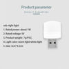 Picture of YUANQIAN Plug in LED Night Light Mini USB LED Light Flexible USB LED Ambient Light Mini USB LED Light, LED Portable car Bulb, Indoor, Outdoor, Reading, Sleep (8-Pack,White)