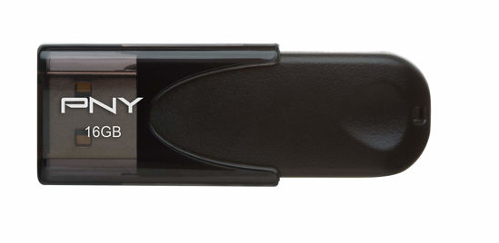 Picture of PNY - Attaché 4 16GB USB 2.0 Flash Drive - Black (P-FD16GATT4-GE)