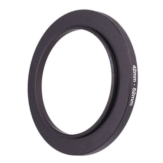 Picture of 42mm Lens to 52mm Camera Lens Adapter,42mm to 52mm Filter Step up Ring Adapter Ring,Compatible with All 52mm UV,CPL,ND,Lens Hood,Threaded Lens ect.