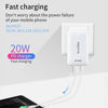 Picture of AnHome 20W USB C Dual Port PD Slim Block Fast Charger, Flat Wall Charging Type C Compatible with iPhone 11/12/13/14/15 Pro Max, Pixel, Galaxy S23/S22/S21/S20, iPad and More