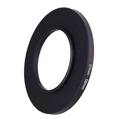 Picture of 37mm Lens to 58mm Camera Lens Adapter,37mm to 58mm Filter Step up Ring Adapter Ring,Compatible with All 58mm UV,CPL,ND,Lens Hood,Threaded Lens ect.