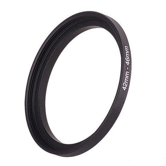 Picture of 42mm Lens to 46mm Camera Lens Adapter,42mm to 46mm Filter Step up Ring Adapter Ring,Compatible with All 46mm UV,CPL,ND,Lens Hood,Threaded Lens ect.