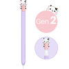 Picture of NIUTRENDZ Cute Cow Apple Pencil Case for Apple Pencil 2nd Generation Case Silicone Protective Cover Sleeve Skin Accessories (Purple, Apple Pencil 2nd Generation)