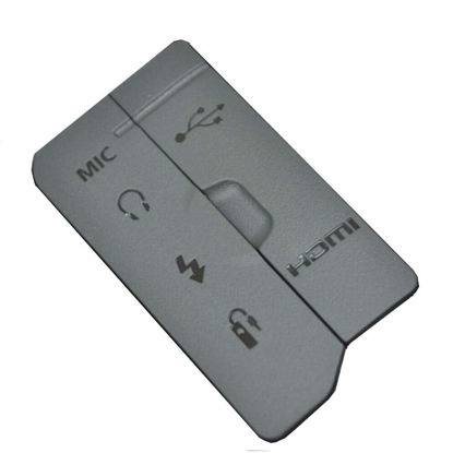 Picture of Copy USB HDMI DC in/Video Out Rubber Door Bottom Cover for Canon EOS 7D2 Camera (USB for 7D2)