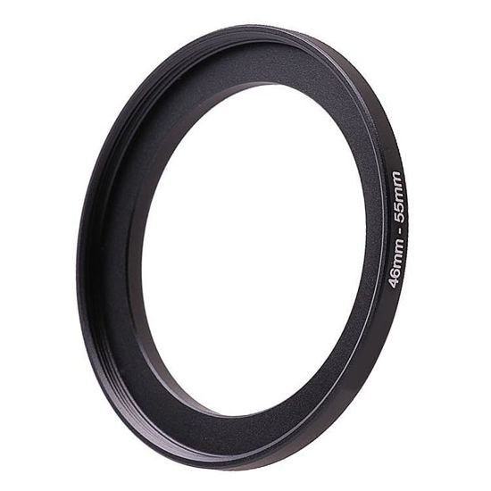 Picture of 46mm Lens to 55mm Camera Lens Adapter,46mm to 55mm Filter Step up Ring Adapter Ring,Compatible with All 55mm UV,CPL,ND,Lens Hood,Threaded Lens ect.