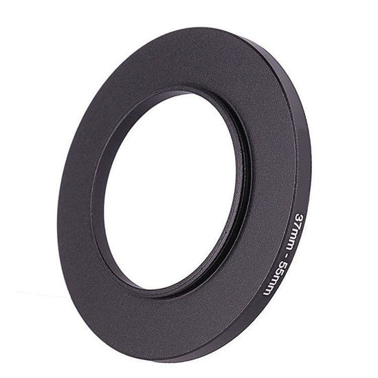 Picture of 37mm Lens to 55mm Camera Lens Adapter,37mm to 55mm Filter Step up Ring Adapter Ring,Compatible with All 55mm UV,CPL,ND,Lens Hood,Threaded Lens ect.