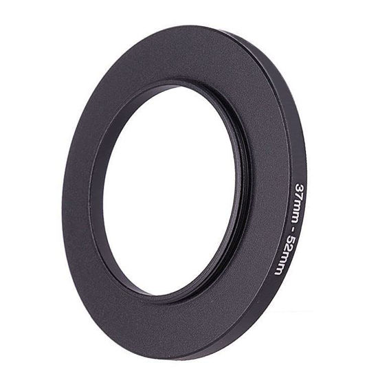 Picture of 37mm Lens to 52mm Camera Lens Adapter,37mm to 52mm Filter Step up Ring Adapter Ring,Compatible with All 52mm UV,CPL,ND,Lens Hood,Threaded Lens ect.