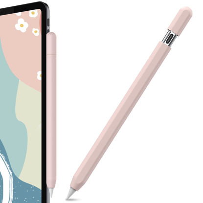 Picture of AhaStyle Silicone Case for Apple Pencil (USB-C) 2023 Ultra Thin Protective Cover Skin Apple Pencil Sleeve Anti-slip Grip Compatible with Apple Pencil USB C (Pink)