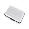 Picture of GeeKam Memory Card Carrying Box, Silver Aluminum Shock Resistant SD Card Holder, Compatible with SD, SDHC, MMC, Micro SD, and TF Cards