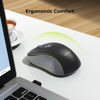 Picture of seenda Wireless Mouse, Bluetooth Mouse for Laptop - Dual Mode (Bluetooth + 2.4G USB) Computer Mouse Compatible with MacBook, Windows Computers/Laptops - Black