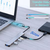 Picture of Aluminum 7 in 1 USB C Hub with USB 3.0, USB 2.0 Ports for MacBook Pro Air and More Devices