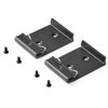 Picture of PhyinLan Din Rail Mount Clip 35mm Width Universal Din-Rail Mounting Brackets Clamp for Switches and Injectors 2-Pack