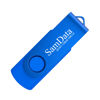 Picture of SamData 128GB USB Flash Drives 1 Pack 128GB Thumb Drives Memory Stick Jump Drive with LED Light for Storage and Backup (1 Pack Blue)