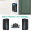 Picture of Blink Doorbell Angle Mount, Adjustable 45 to 135 Degrees, Anti-Theft Corner Mounting for Blink Doorbell Camera, Wide Viewing Range Left/Right Adjustable, Black