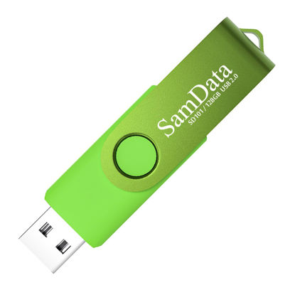 Picture of SamData 128GB USB Flash Drives 1 Pack 128GB Thumb Drives Memory Stick Jump Drive with LED Light for Storage and Backup (1 Pack Green)