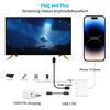 Picture of AIRSKY USB C to HDMI Adapter for iPhone 15, Type C to HDMI Adapter for iPhone to tv with 100W Fast Charge 4K@60Hz, USB C Converter Compatible with iPhone 15, MacBook Pro, iPad Pro