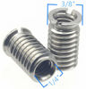 Picture of HITHUT Stainless Steel 1/4"-20 Female to 3/8"-16 Male Screw Adapter 4 Pieces 16.5mm Height