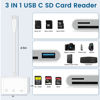 Picture of USB C SD Card Reader, Qularlans USB C to SD Card for iPhone 15/iPad/Mac/Laptop, USB-C/Type C Memory Card Adapter for iPhone 15 Pro Max, iMac, iPad Pro/Air, MacBook Pro/Air, Galaxy, MicroSD/SD