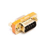 Picture of Arnorin DB9 Null Modem Adapter Male to Female Slimline Data Transfer Serial Port Adapter Gold Plated 2 Pack