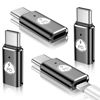 Picture of Temdan Lightning to USB C Adapter (4 Pack) for iPhone 15/15 Pro/15 Pro Max/15 Plus,Type C Charger Connector,Support Charging & Data Transfer,for iPhone 15 Charger Adapter Not for Audio/OTG-PD Black