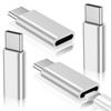 Picture of Temdan Lightning to USB C Adapter 4 Pack for iPhone 15/15 Pro/15 Pro Max/15 Plus,i OS,Gender Changer Adapter,Charging Data Transmission,Type C Charger Connector Cable,Not for Audio/OTG-Silver-Silver