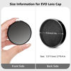 Picture of MUZIRI KINOKOO Lens Cap for Fuji Instax Mini EVO Instant Camera, Premium Plastic Mini EVO Lens Cover in Flocking Internal with Anti-Loss Rope - Black