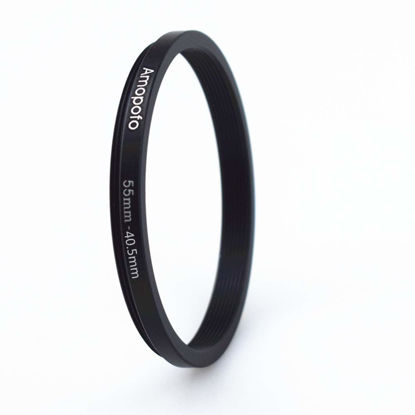 Picture of 55mm to 40.5mm Camera Filters Ring Compatible All 55mm Camera Lenses to 40.5mm UV CPL Filter Accessory,55-40.5mm Camera Step-Down Ring