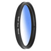 Picture of Lens Filter 58mm Gradient Filter Multilayer Coating Waterproof Gradual Colour Lens Filter for Camera Filters for Various Effects (Blue)