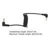 Picture of Camera Shutter Cord 2.5mm to 3.5mm Gold Plated Joint Plastic Elastic Flash Trigger Shutter Release Cable for Shooting Remote Shutter Release Cord Camera Shutter Cord